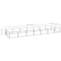 vidaXL Perrera plateada 14 m² acero vidaXL Perrera plateada 14 m² acero