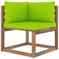 vidaXL Muebles de jardín de palets 7 pzs con cojines madera impregnada vidaXL Muebles de jardín de palets 7 pzs con cojines madera impregnada