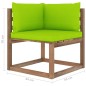 vidaXL Muebles de jardín de palets 7 pzs con cojines madera impregnada vidaXL Muebles de jardín de palets 7 pzs con cojines madera impregnada