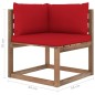vidaXL Muebles de jardín de palets 7 pzs con cojines madera impregnada vidaXL Muebles de jardín de palets 7 pzs con cojines madera impregnada
