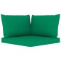 vidaXL Juego de muebles de jardín 12 piezas con cojines verde vidaXL Juego de muebles de jardín 12 piezas con cojines verde