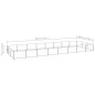 vidaXL Perrera plateada 24 m² acero vidaXL Perrera plateada 24 m² acero