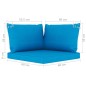 vidaXL Juego de muebles de jardín 9 piezas con cojines azul claro vidaXL Juego de muebles de jardín 9 piezas con cojines azul claro