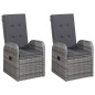 vidaXL Juego de comedor para jardín 5 piezas gris vidaXL Juego de comedor para jardín 5 piezas gris