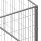 vidaXL Perrera plateada 54 m² acero vidaXL Perrera plateada 54 m² acero