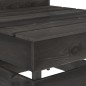 vidaXL Set de muebles de jardín 11 pzas madera de pino impregnada gris