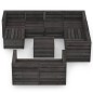 vidaXL Set de muebles de jardín 10 pzas madera de pino impregnada gris vidaXL Set de muebles de jardín 10 pzas madera de pino impregnada gris