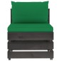vidaXL Muebles de jardín 5 piezas con cojines madera impregnada gris vidaXL Muebles de jardín 5 piezas con cojines madera impregnada gris