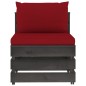 vidaXL Muebles de jardín 6 piezas con cojines madera impregnada gris vidaXL Muebles de jardín 6 piezas con cojines madera impregnada gris