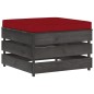 vidaXL Muebles de jardín 6 piezas con cojines madera impregnada gris vidaXL Muebles de jardín 6 piezas con cojines madera impregnada gris