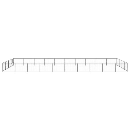 vidaXL Perrera acero 40 m² negra