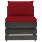 vidaXL Muebles de jardín 6 piezas con cojines madera impregnada gris vidaXL Muebles de jardín 6 piezas con cojines madera impregnada gris