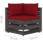vidaXL Muebles de jardín 6 piezas con cojines madera impregnada gris vidaXL Muebles de jardín 6 piezas con cojines madera impregnada gris