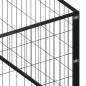 vidaXL Perrera acero 40 m² negra