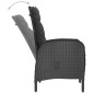 vidaXL Juego de comedor de jardín de 5 piezas negro vidaXL Juego de comedor de jardín de 5 piezas negro