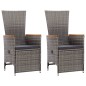 vidaXL Juego de comedor para jardín de 5 piezas gris vidaXL Juego de comedor para jardín de 5 piezas gris