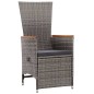 vidaXL Juego de comedor para jardín de 5 piezas gris vidaXL Juego de comedor para jardín de 5 piezas gris