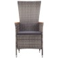 vidaXL Juego de comedor para jardín de 5 piezas gris vidaXL Juego de comedor para jardín de 5 piezas gris