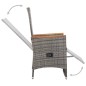 vidaXL Juego de comedor para jardín de 5 piezas gris vidaXL Juego de comedor para jardín de 5 piezas gris