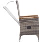 vidaXL Juego de comedor para jardín de 5 piezas gris vidaXL Juego de comedor para jardín de 5 piezas gris