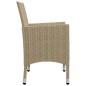vidaXL Juego de comedor para jardín de 5 piezas beige vidaXL Juego de comedor para jardín de 5 piezas beige