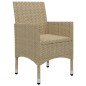 vidaXL Juego de comedor para jardín de 5 piezas beige vidaXL Juego de comedor para jardín de 5 piezas beige