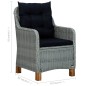 vidaXL Juego de comedor de jardín 7 piezas gris claro vidaXL Juego de comedor de jardín 7 piezas gris claro