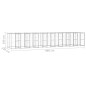 vidaXL Perrera de exterior de acero galvanizado con techo 21,78 m² vidaXL Perrera de exterior de acero galvanizado con techo 21,78 m²