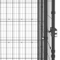 vidaXL Perrera de exterior de acero con techo 7,26 m²