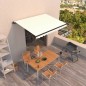 vidaXL Toldo retráctil manual crema 350x250 cm vidaXL Toldo retráctil manual crema 350x250 cm