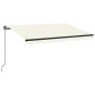 vidaXL Toldo retráctil manual crema 350x250 cm vidaXL Toldo retráctil manual crema 350x250 cm