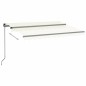vidaXL Toldo retráctil manual crema 350x250 cm vidaXL Toldo retráctil manual crema 350x250 cm