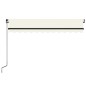 vidaXL Toldo retráctil manual crema 350x250 cm vidaXL Toldo retráctil manual crema 350x250 cm