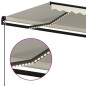 vidaXL Toldo retráctil manual con LED color crema 350x250 cm vidaXL Toldo retráctil manual con LED color crema 350x250 cm
