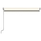vidaXL Toldo automático con LED y sensor de viento crema 450x300 cm vidaXL Toldo automático con LED y sensor de viento crema 450x300 cm