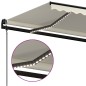vidaXL Toldo automático con LED y sensor de viento crema 450x300 cm vidaXL Toldo automático con LED y sensor de viento crema 450x300 cm