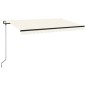 vidaXL Toldo retráctil automático crema 400x350 cm vidaXL Toldo retráctil automático crema 400x350 cm