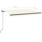 vidaXL Toldo retráctil automático crema 400x350 cm vidaXL Toldo retráctil automático crema 400x350 cm