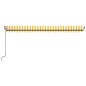 vidaXL Toldo automático LED sensor de viento amarillo blanco 500x300cm vidaXL Toldo automático LED sensor de viento amarillo blanco 500x300cm
