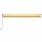 vidaXL Toldo retráctil automático amarillo y blanco 600x350 cm vidaXL Toldo retráctil automático amarillo y blanco 600x350 cm