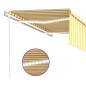 vidaXL Toldo automático persiana LED sensor de viento 4,5x3m vidaXL Toldo automático persiana LED sensor de viento 4,5x3m