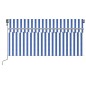 vidaXL Toldo automático retráctil con persiana azul y blanco 3x2,5m vidaXL Toldo automático retráctil con persiana azul y blanco 3x2,5m