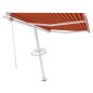 vidaXL Toldo de pie automático naranja y marrón 350x250 cm vidaXL Toldo de pie automático naranja y marrón 350x250 cm