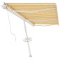 vidaXL Toldo de pie automático amarillo y blanco 600x300 cm vidaXL Toldo de pie automático amarillo y blanco 600x300 cm