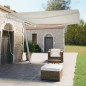 vidaXL Toldo de pie manual retráctil crema 400x350 cm vidaXL Toldo de pie manual retráctil crema 400x350 cm