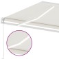 vidaXL Toldo manual retráctil con LED color crema 400x350 cm vidaXL Toldo manual retráctil con LED color crema 400x350 cm
