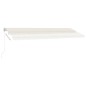 vidaXL Toldo de pie retráctil manual crema 500x350 cm vidaXL Toldo de pie retráctil manual crema 500x350 cm