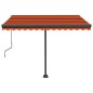 vidaXL Toldo de pie automático naranja y marrón 300x250 cm vidaXL Toldo de pie automático naranja y marrón 300x250 cm