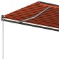 vidaXL Toldo de pie automático naranja y marrón 300x250 cm vidaXL Toldo de pie automático naranja y marrón 300x250 cm