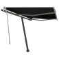 vidaXL Toldo manual retráctil con LED antracita 300x250 cm vidaXL Toldo manual retráctil con LED antracita 300x250 cm